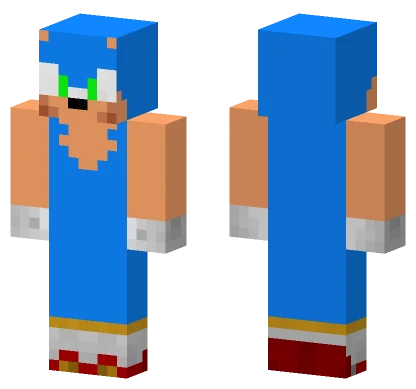 Sonic The Hedgehog Minecraft skin