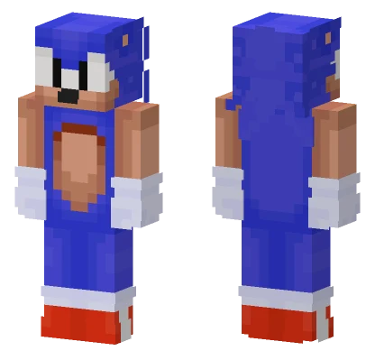 Sonic The Hedgehog Minecraft skin