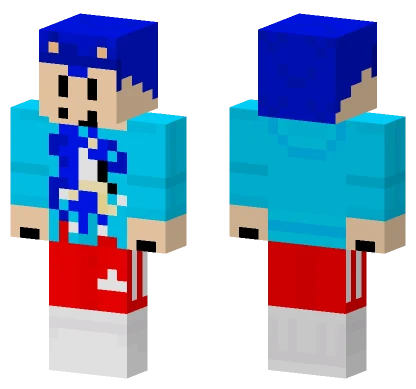 Sonic The Hedgehog Avatar Minecraft skin
