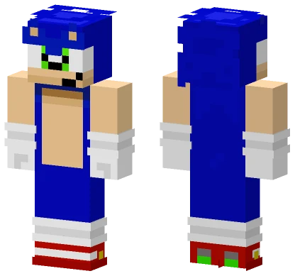 Sonic The Hedgehog Minecraft skin