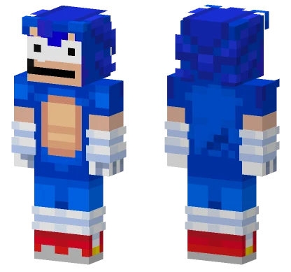 Sonic The Hedgehog Minecraft skin
