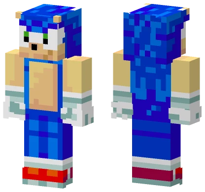 Sonic The Hedgehog Minecraft skin
