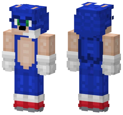 Sonic The Hedgehog Minecraft skin