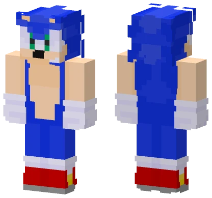 Sonic The Hedgehog Minecraft skin