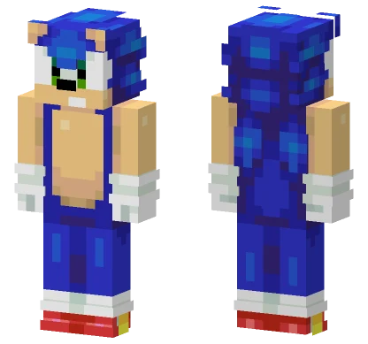 Sonic The Hedgehog Minecraft skin