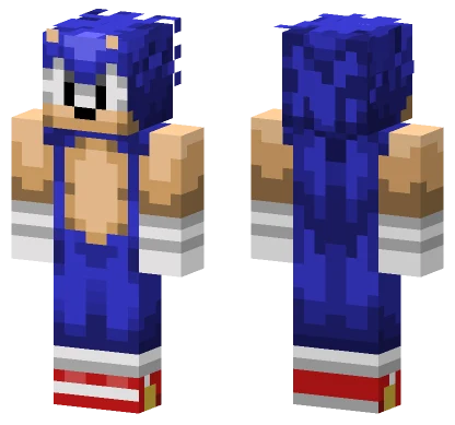 Sonic The Hedgehog Minecraft skin