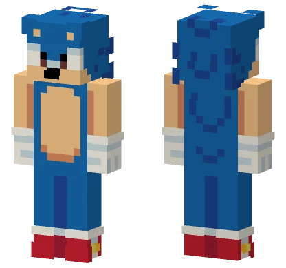 Sonic The Hedgehog Minecraft skin