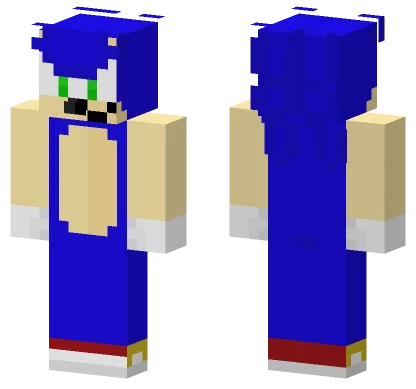 Sonic The Hedgehog My Style Minecraft skin