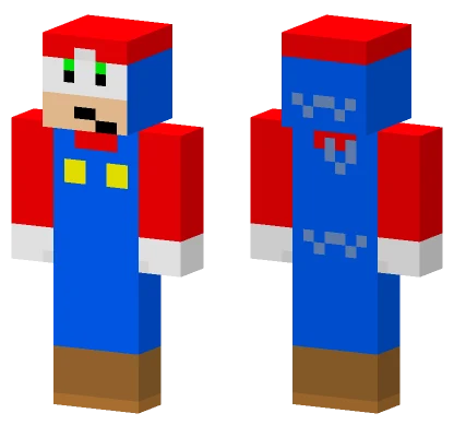 Sonic W Mario Clothes Minecraft skin