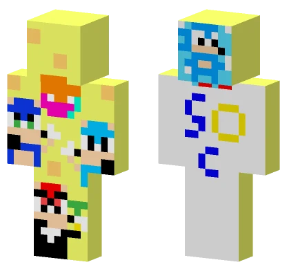Sonic X Shadow Generations Summer Minecraft skin