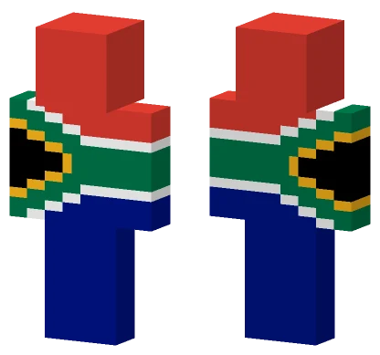 South Africa Flag Minecraft skin