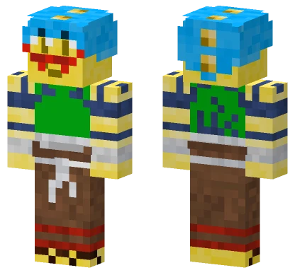 Spanglykamina45 Blue Yellow Outfit Minecraft skin