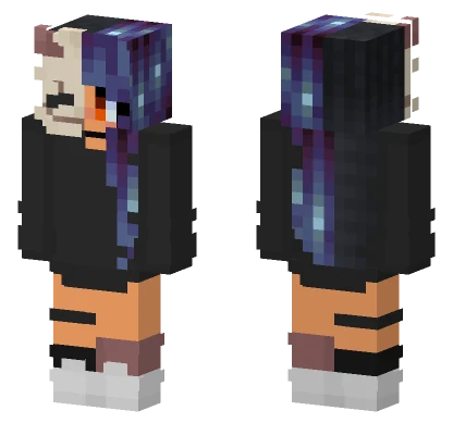 Sparkle Hair Girl Minecraft skin