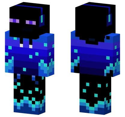 Sparkling Blue Robes Minecraft skin