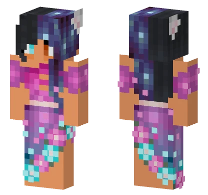 Sparkling Magical Girl Minecraft skin