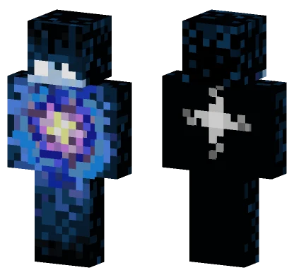 Sparkly Blue Aura Minecraft skin