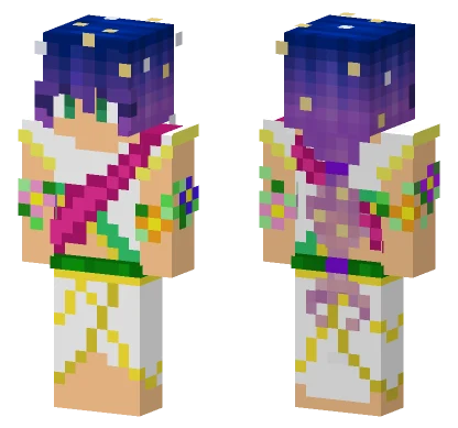 Sparkly Magical Girl Minecraft skin