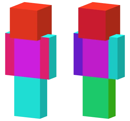 Special Glitchy VIP Girl Minecraft skin