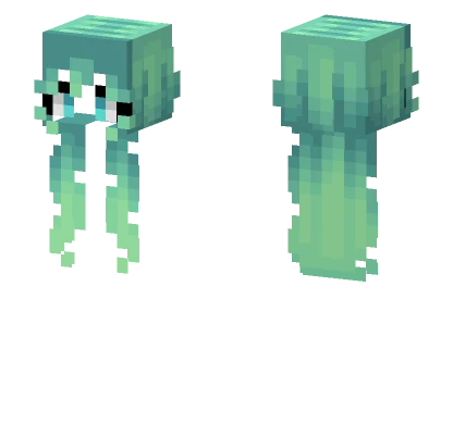 Spectral Green Girl V3 Minecraft skin