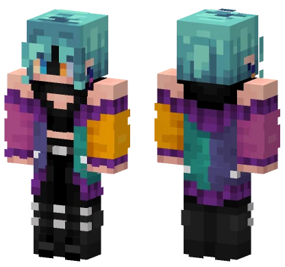 Spectrum Girl Minecraft skin