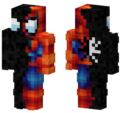 Spider-Man and Venom Minecraft skin
