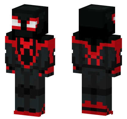 Spider-Man Miles Morales Minecraft skin
