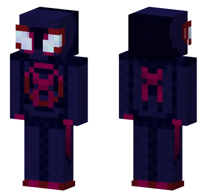 Spider Man Miles Morales Minecraft skin