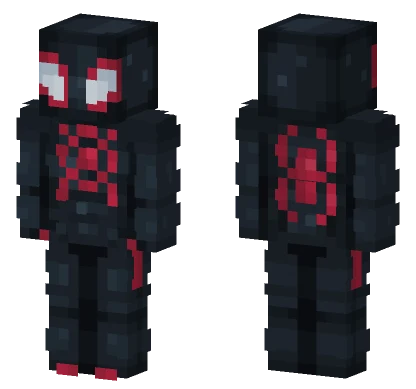 Spider-Man Miles Morales Minecraft skin