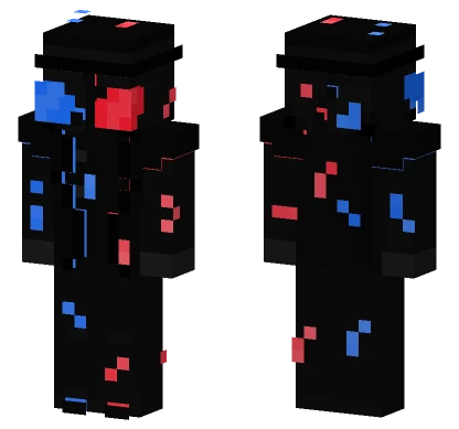 Spider-Man Noir Glitch Minecraft skin