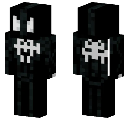 Spiderman Black Suit Minecraft skin