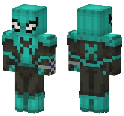Spiderman Cyan Minecraft skin