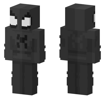 Spiderman Grayscale Minecraft skin