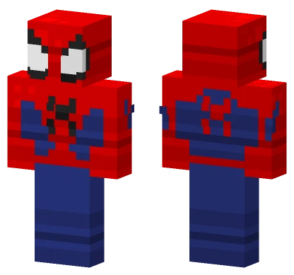 Spiderman Striping Shading Minecraft skin