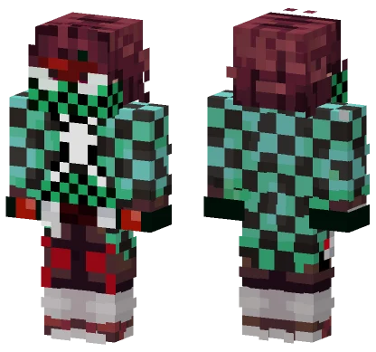Spiderman Tanjiro Minecraft skin