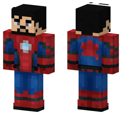 Spiderman Tony Minecraft skin