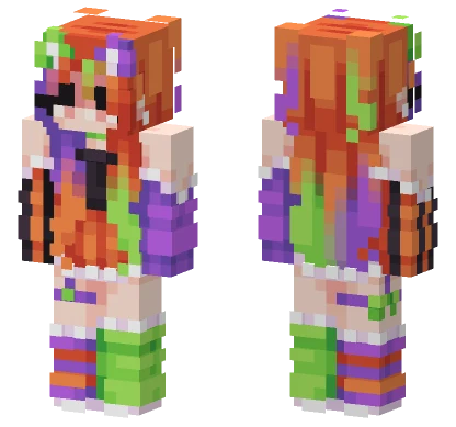 Spooky Halloween Girl Minecraft skin