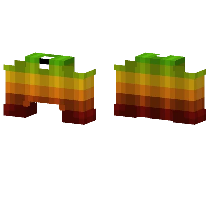 Spring Croptop Green Yellow Orange Red Minecraft skin