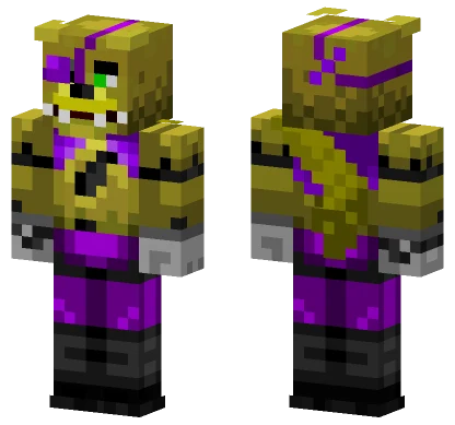 Spring Foxy With Vest Minecraft skin