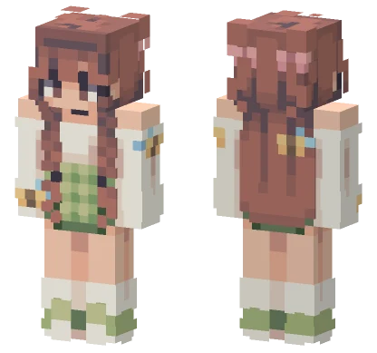 Spring Time Bee Girl Minecraft skin