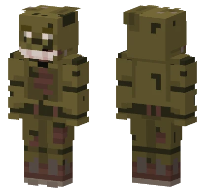 Springtrap Minecraft skin