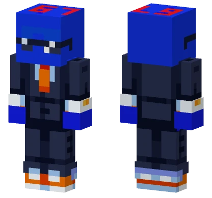 Spy Nibbles But Blue Minecraft skin