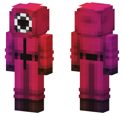 Squid Game Guard Circle Minecraft skin