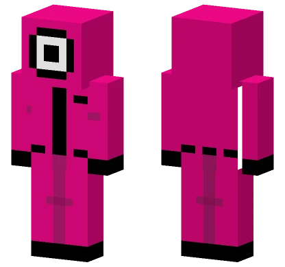 Squid Game Pink Guard Minecraft skin
