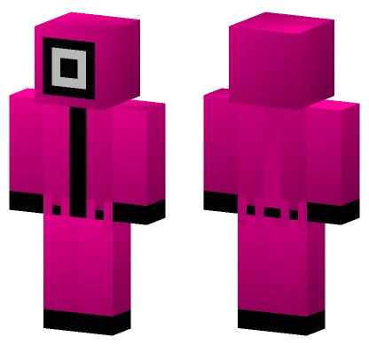 Squid Game Square Guard Minecraft skin