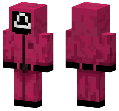 Squid Game Triangle Guard Minecraft skin