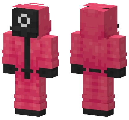 Squid Games Pink Soldier Minecraft skin