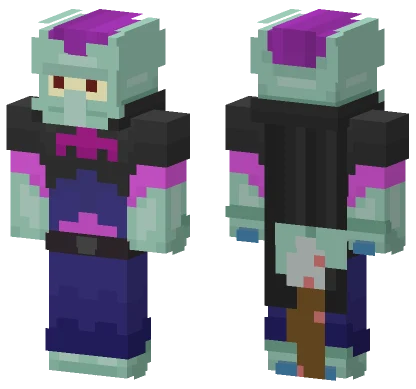 Squidward Mortis Sitting On Shovel Minecraft skin