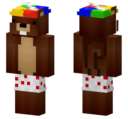 Squirrel Cursed Minecraft skin