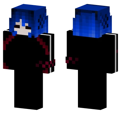 Ssaper44 Blue Hair Minecraft skin