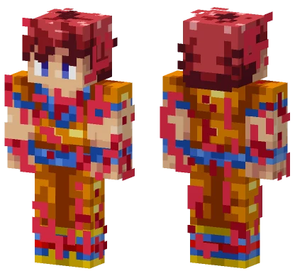 SSJ God Goku With Aura Minecraft skin